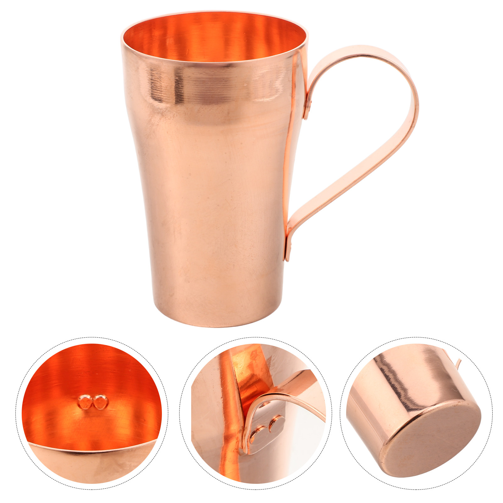 Ayurvedic & Herbal Wellness Kits - Handgesmeed drinkbeker van puur koper, 400ml,