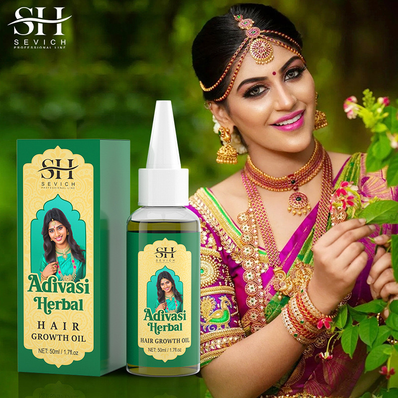 Ayurvedic & Herbal Wellness Kits - Ayurvedische Haargroei Olie India Adivasi Organische