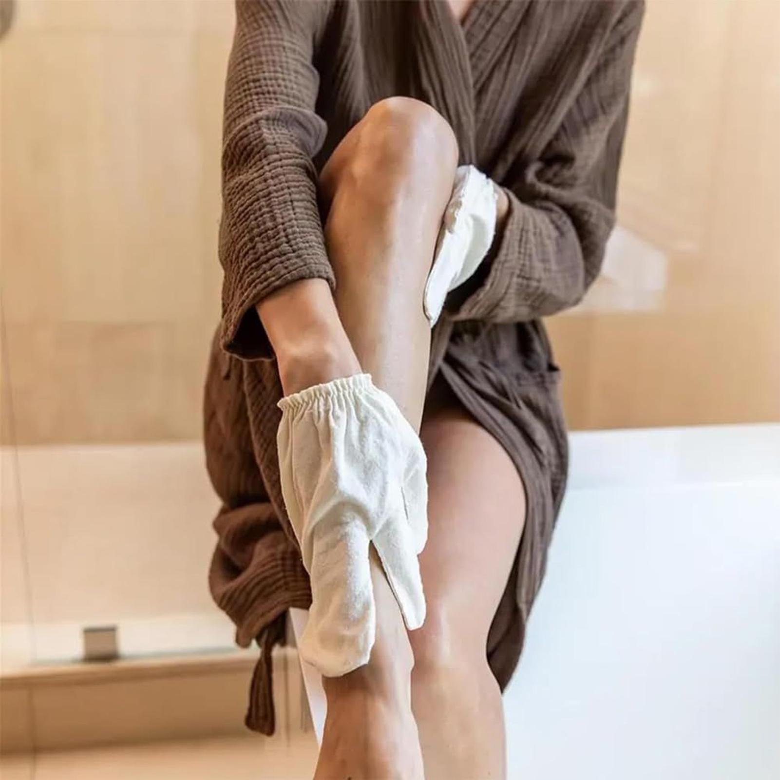 Ayurvedic & Herbal Wellness Kits - Garshana Handschoenen Ruwe Zijde Massagehandschoenen Ayurvedische