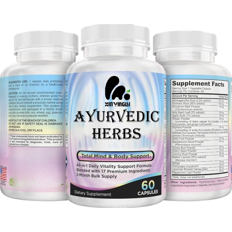 60 capsules Ayurvedisch kruide - Ayurvedic & Herbal Wellness Kits recensie en prijs